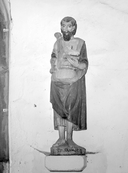 Statue (d'applique, petite nature) : saint Jean-Baptiste, chapelle Saint-Gildas (Malguénac)