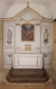 Autel, retable, tabernacle et sa porte