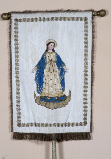 Bannière de procession 2 : Immaculée conception ; Agneau mystique