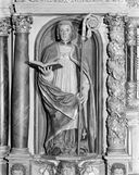 Statue : Saint Mélec, chapelle Saint-Mélec (Lanouée fusionnée en Forges de Lanouée en 2019)