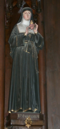 Statue : bienheureuse Marguerite-Marie Alacocque