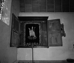 Armoire à bannières, église paroissiale Saint-Melaine (Cornillé)