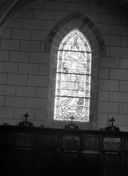 Verrière (3) : calvaire, verrière à personnages, église paroissiale Saint-Sauveur (ou Saint-Goustan) (Auray)