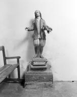 Statue (petite nature) : saint Isidore, chapelle Saint-Servais (Pont-Scorff)