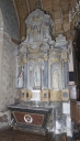 Ensemble de l'autel de la Vierge : autel, retable, 2 degrés d'autel