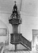 Chaire à prêcher, style néo-gothique, église paroissiale Saint-Pierre Saint-Paul (Kergrist)