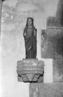 Statue (statuette) : sainte non identifiée, église paroissiale Saint-Paban (Pouldreuzic)