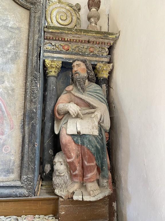 Statue : Saint Marc, chapelle Saint-Golven, le Vieux-Bourg (Taupont)