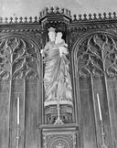 Statue (d'applique, grandeur nature) : Vierge à l'Enfant, chapelle Notre-Dame (Plonéis)