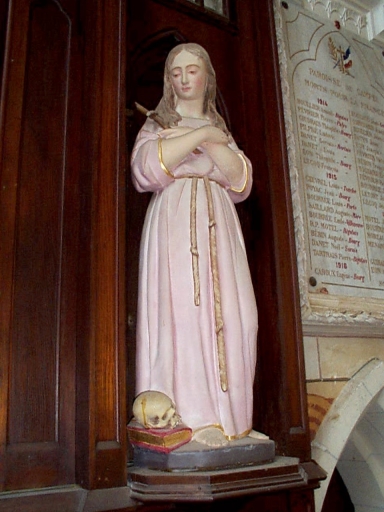 Statue : sainte Marie-Madeleine (Campel fusionnée en Val d'Anast en 2017)