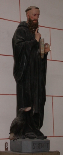 Statue sur culot : saint Benoît