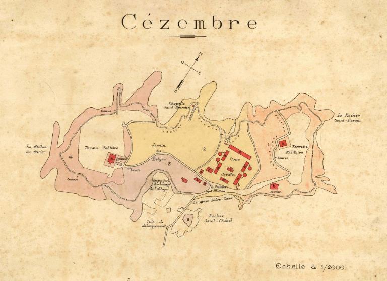 Plan cadastral de l'Île Cézembre, 1926