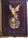 Bannière de procession : Saint Michel, Immaculée Conception, église paroissiale Saint-Martin (Cesson-Sévigné)
