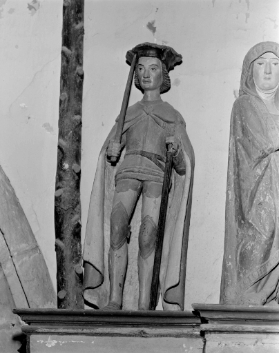 Statue : saint Salomon de Bretagne (La Ferrière fusionnée en Plémet en 2016)