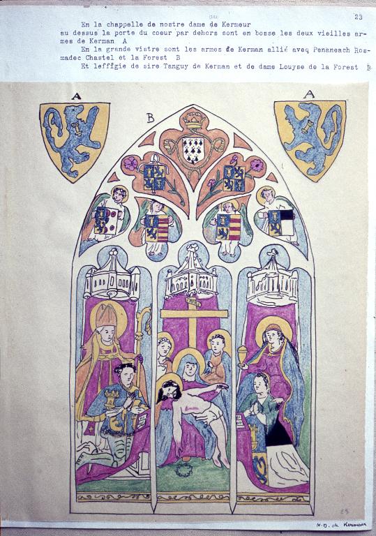 Le décor peint et sculpté du château de Maillé (Plounévez-Lochrist)