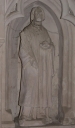 Ensemble de 6 statuettes : saint Louis, saint Vincent de Paul, saint Jean-Baptiste, saint Etienne, saint Germain (?), saint évêque
