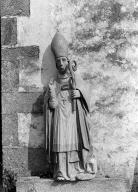 Statue (d'applique, grandeur nature) : saint Corentin, église paroissiale Saint-Jérôme (Cast)