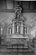 Retable nord latéral : retable de la Vierge, église paroissiale Saint-Martin (Javené)