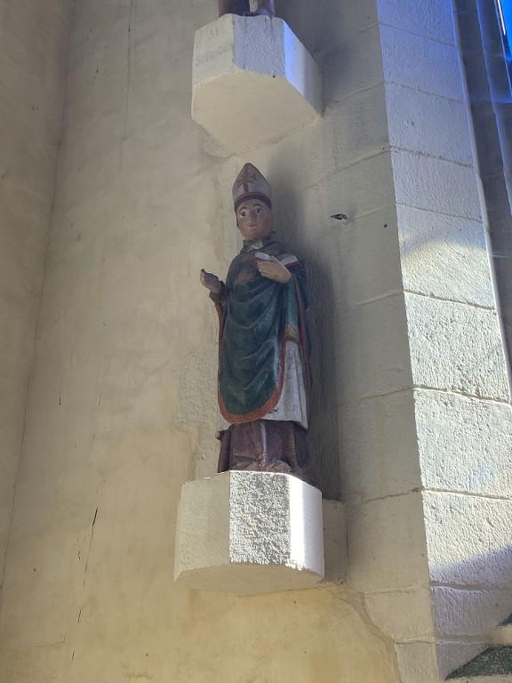 Statue : Saint Maudé, chapelle Saint Maudé (La Croix-Helléan)