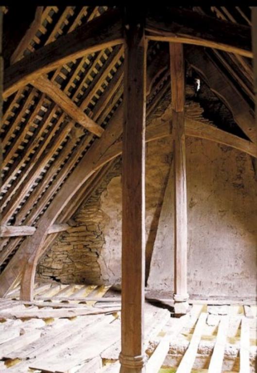 Charpente du manoir du Vautenet (Messac fusionnée en Guipry-Messac en 2016)