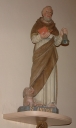 Statue : saint Antoine, église paroissiale Saint-Aubin (Yffiniac)