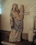 Statue : Vierge à l'Enfant, chapelle Saint-Julien (Saint-Servant-sur-Oust)