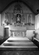 Autel, retable (maître-autel, retable à niche), chapelle Saint-Sulliau (Plomodiern)