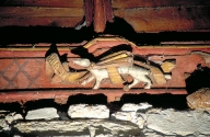 Ensemble de sablières, d'entraits et de poinçons