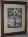 Estampe : Christ en croix, dit Christ des écoliers