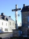 Croix monumentale, rue Onffroy de la Rosière ; rue des Parcs (Sixt-sur-Aff)