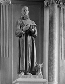 Statue (grandeur nature) : saint Herbot, église paroissiale Saint-Onneau (Esquibien fusionnée en Audierne en 2016)