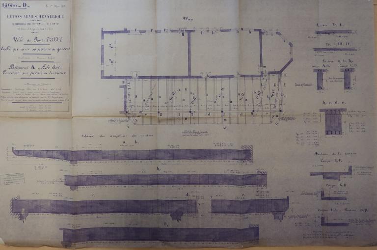 Bâtiments de l'ancienne école primaire supérieure, lycée Laënnec, 61 rue du Lycée (Pont-L'Abbé)