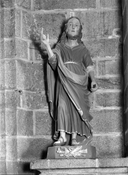 Statue (2, petite nature) : saint Crépin, saint Crépinien, église paroissiale Notre-Dame-de-Roscudon (Pont-Croix)