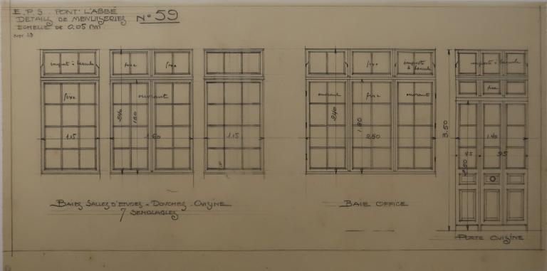 Bâtiments de l'ancienne école primaire supérieure, lycée Laënnec, 61 rue du Lycée (Pont-L'Abbé)
