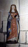 Statue (petite nature) : sainte Appoline, église paroissiale Saint-Budoc ou Notre-Dame de la Clarté (Beuzec-Cap-Sizun)