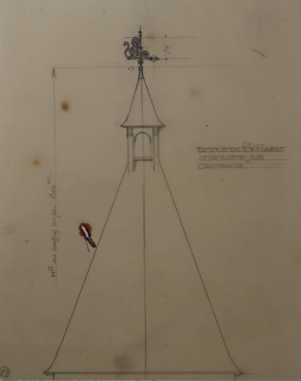 Bâtiments de l'ancienne école primaire supérieure, lycée Laënnec, 61 rue du Lycée (Pont-L'Abbé)