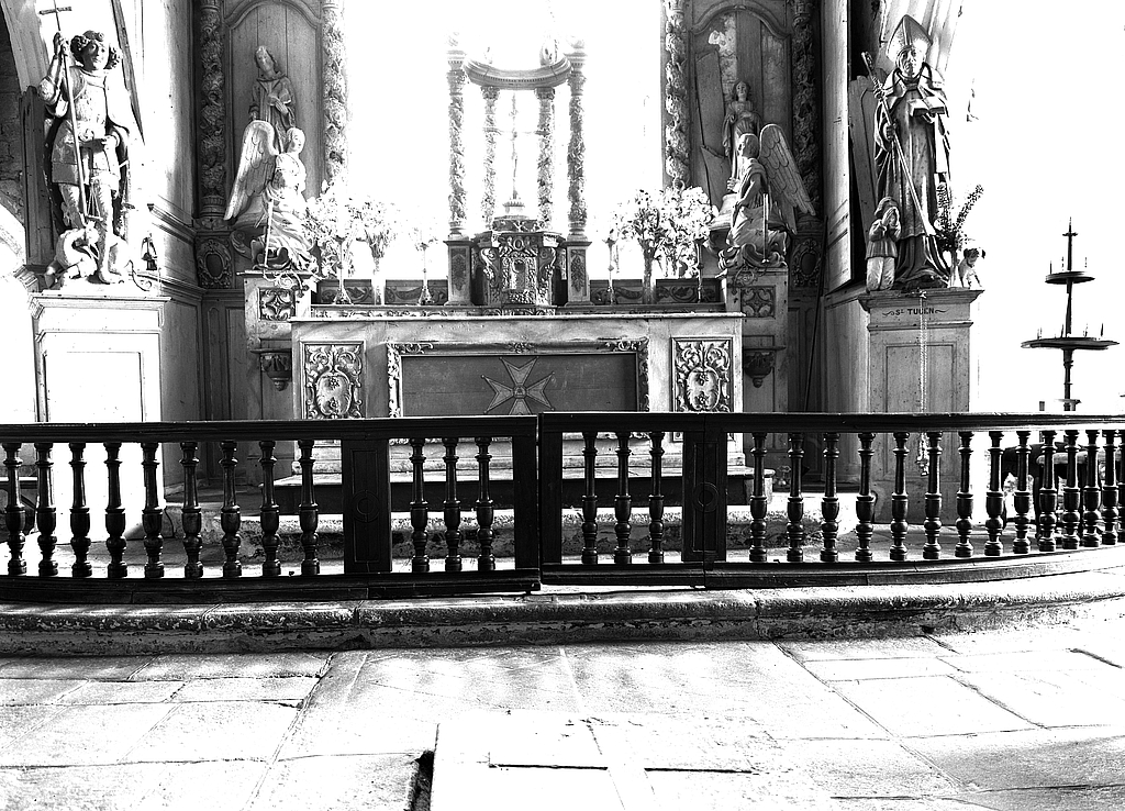 Clôture de choeur (table de communion), chapelle Saint-Tugen (Primelin)