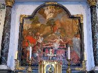 Tableau : Martyre de saint Laurent, église paroissiale Saint-Malo (Locmalo)