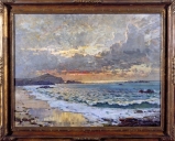 Tableau : Plage de Longchamp à Saint-Lunaire