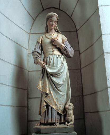 Statue sur culot : Sainte Germaine Cousin