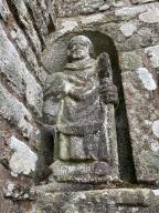 Statuette : saint évêque, chapelle Saint-Yves (Cruguel)