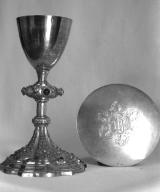 Calice, patène (1), église paroissiale Saint-Nicolas (La Dominelais)