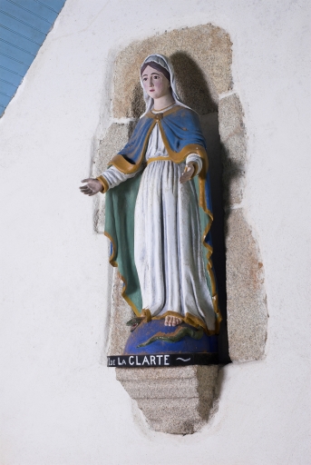 Statue (petite nature) : Immaculée conception dite Notre-Dame de la Clarté
