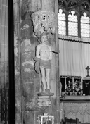 Statue (petite nature) : saint Sébastien (2), église paroissiale Notre-Dame (Kernascléden)