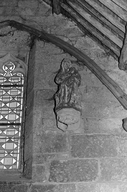 Statue (d'applique, petite nature) : Vierge à l'Enfant, église paroissiale Notre-Dame du Roncier (Rostrenen)
