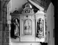 Retable (anciennement retable numéro 3, retable à panneau compartimenté) (2), église Saint-Mélar (Meilars)