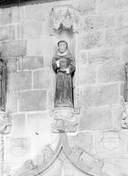 Statue (petite nature) : saint François, église paroissiale de la Trinité (Langonnet)