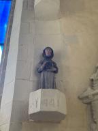 Statue : Moine dominicain, chapelle Saint-Maudé (La Croix-Helléan)
