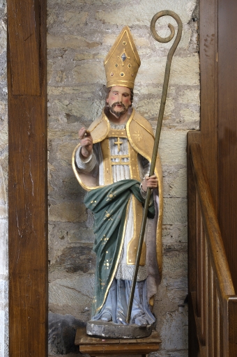 Statue sur socle : Saint Loup