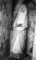 Statue : Sainte Brigitte, fontaine de dévotion Sainte-Brigitte, Moulin du Châtel (Plounévez-Lochrist)